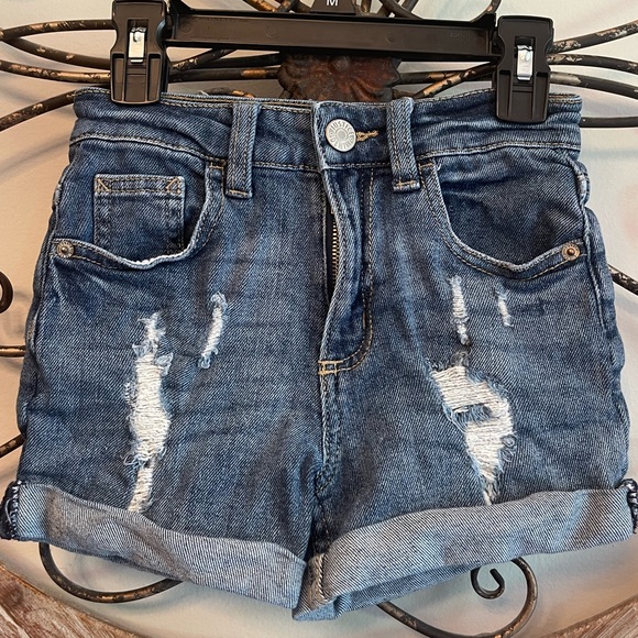 Justice Distressed Jean Shorts - Picture 1 of 6